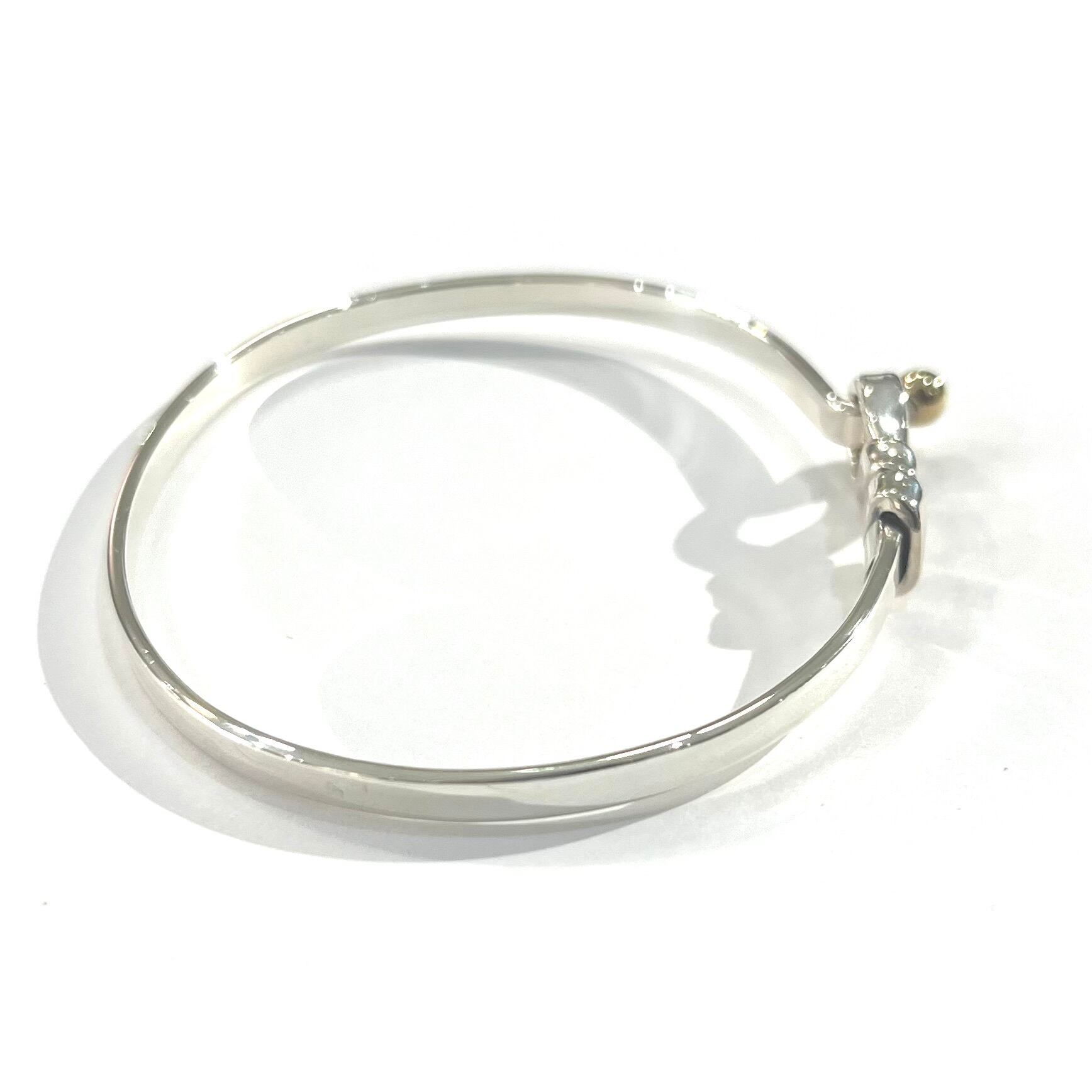 TIFFANY&CO.】2507 ティファニーsilver× 18k オープンフックフラット