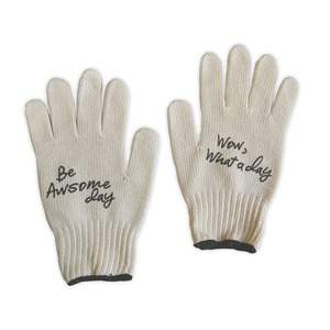 215001 COTTON WORK GLOVES 2pair [GOOD&BAD] / WHITE