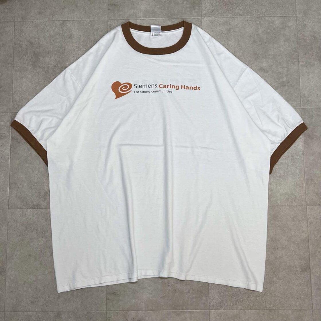 リンガーT 90s ビッグサイズ ビンテージ tシャツ ブラウン 茶色 | Pay ID