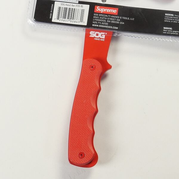 新品 18S/S Supreme/SOG Hand Axe