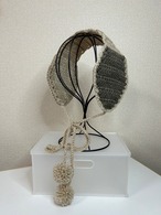 かぎ針編みキット☆ポンポン付きイヤーマフ