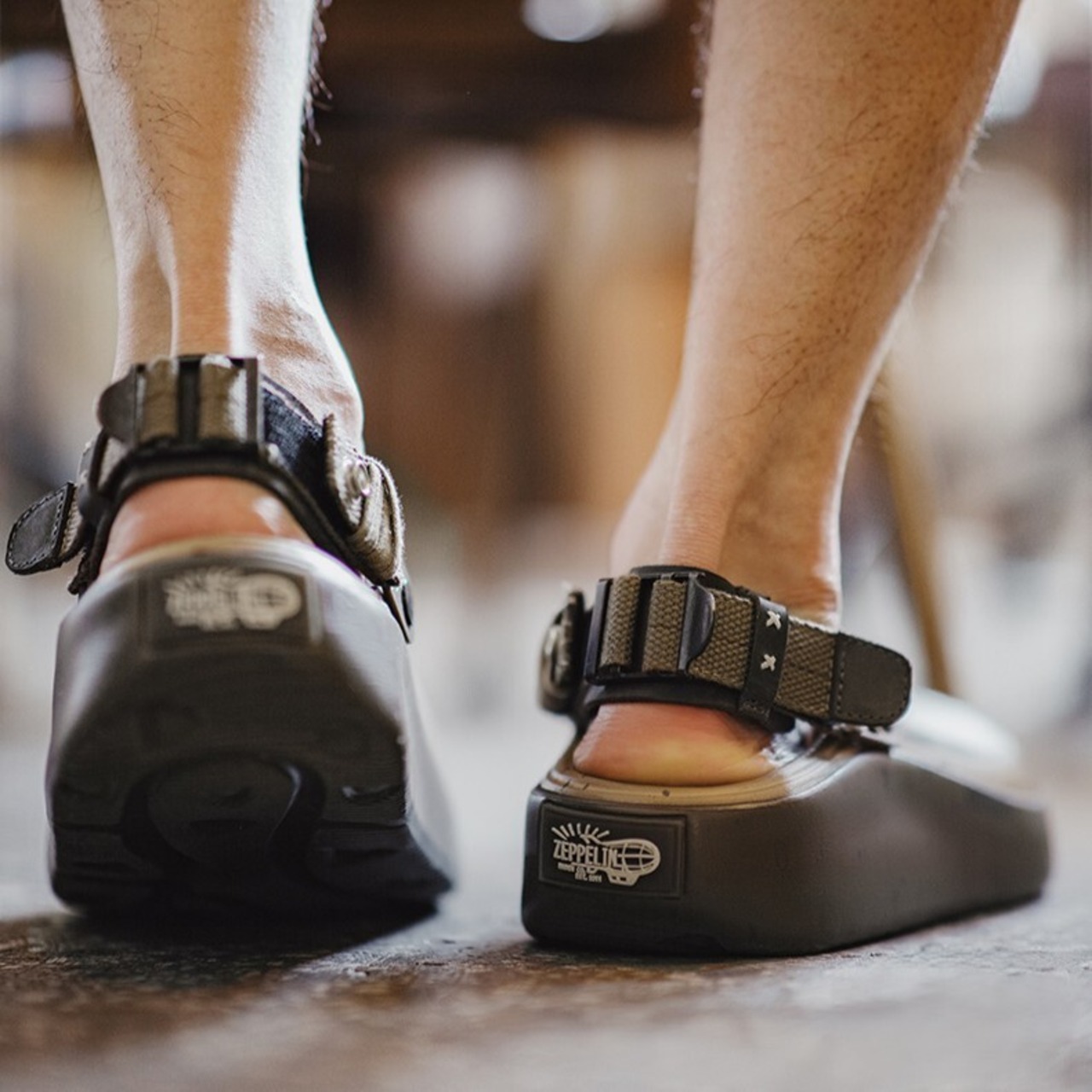 Brown Back Strap Clog Sandal Shoes/ ブラウン バックストラップ クロッグ サンダル シューズ