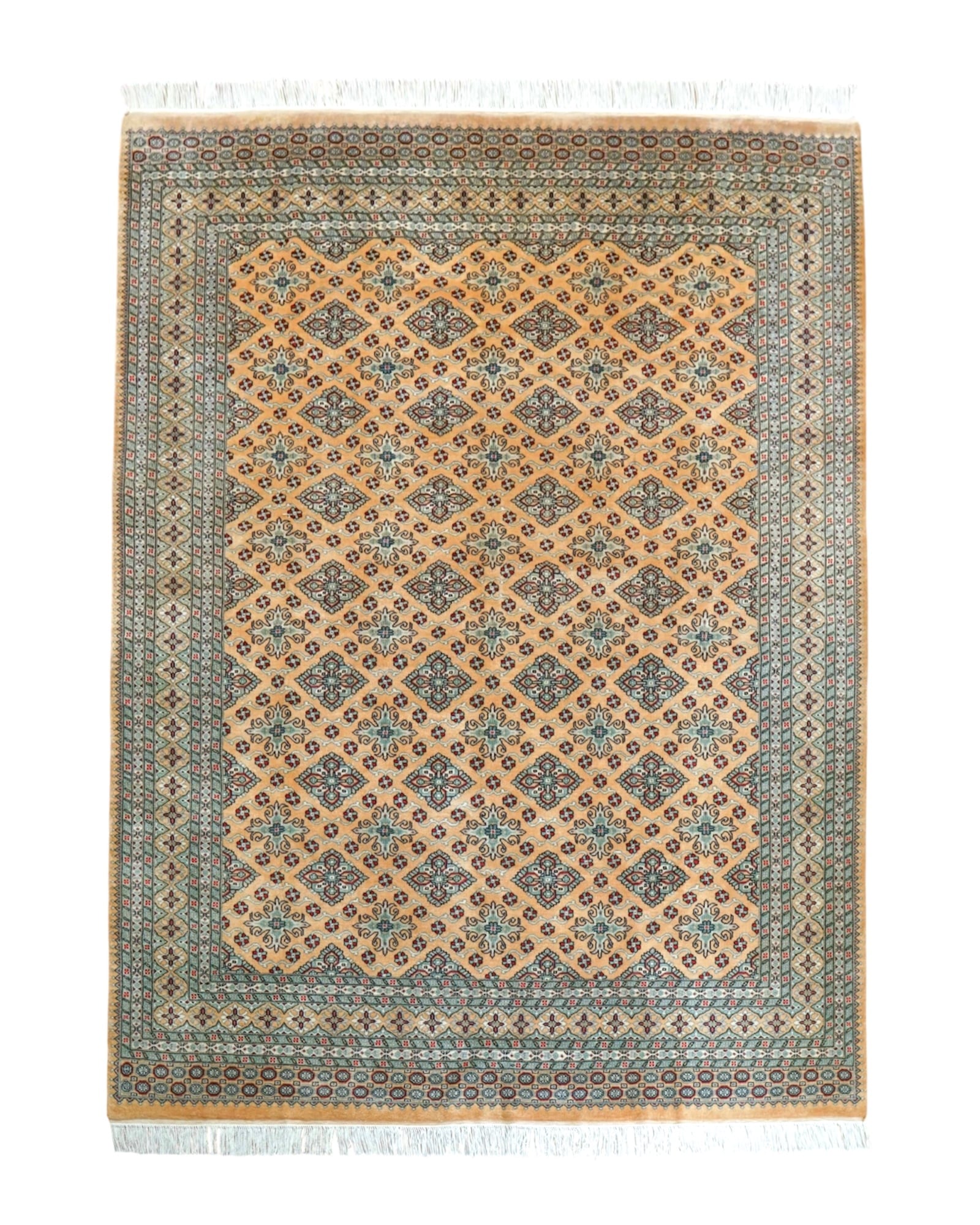 手織り ペルシャ絨毯 タブリーズ産 ウール シルク50 raj ペルシャ手織り絨毯 タブリーズ産 50RAJ 124×73cm｜ウール＆シルク