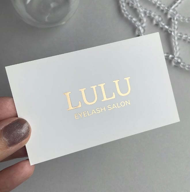 アクセサリー台紙 名刺 ショップカード 制作いたします | 上質きれいな