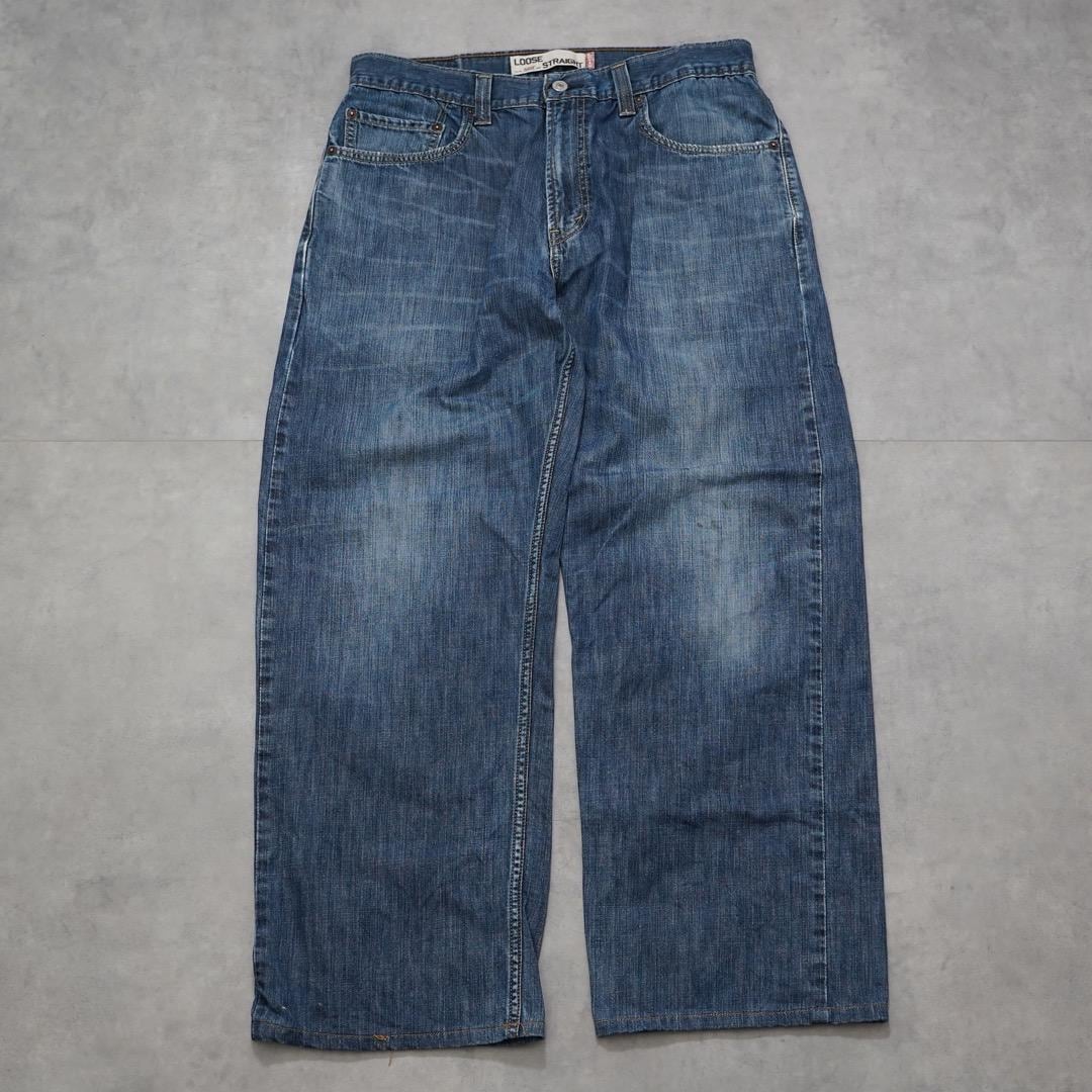 リーバイス569 Levis W33 ブルーデニム 青 00s 古着 15696