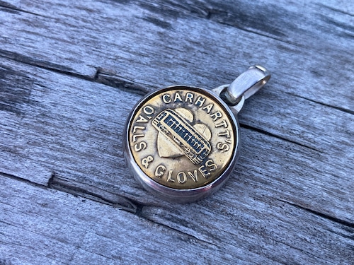 Carhartt change button silver 925 pendant top