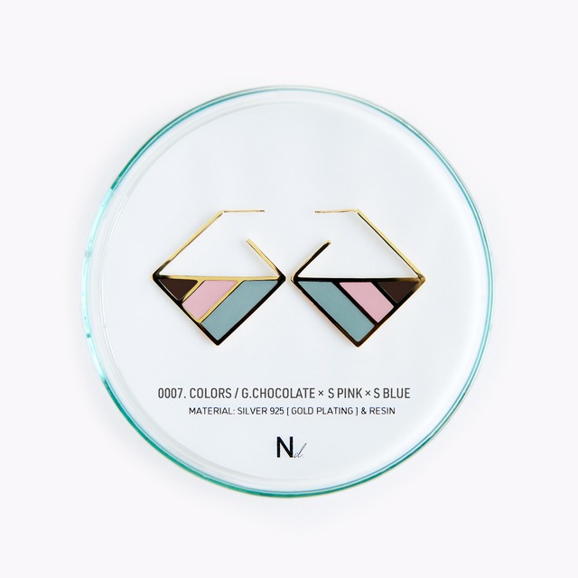 0007. COLORS / G.CHOCOLATE×SMOKE PINK×SMOKE BLUE