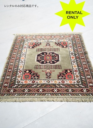 Netherlands Vintage Rug【Deep Green】 119 x 217 cm　※Rental only