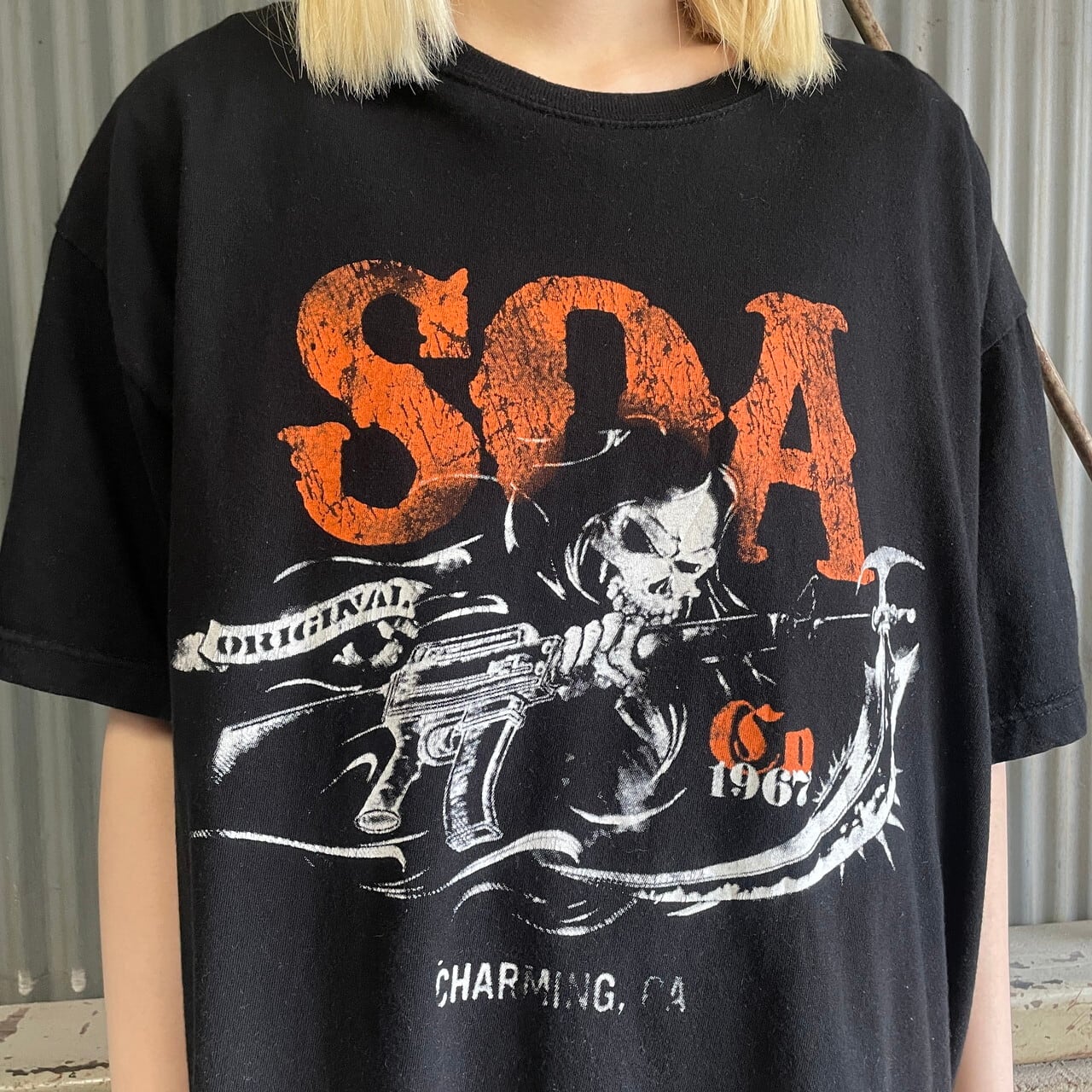 レア○USA製00s《ハーレーダビッドソン》両面ビッグプリントTシャツ/XL