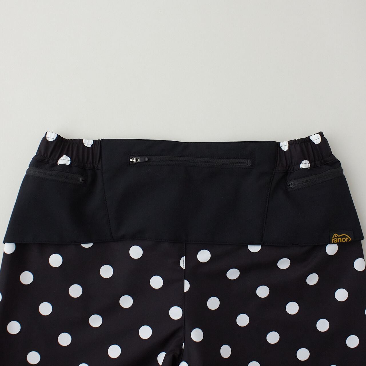 ranor（ラナー）DOTS MIDDLE SHORTS - BLK×WH.dots メンズ・レディース