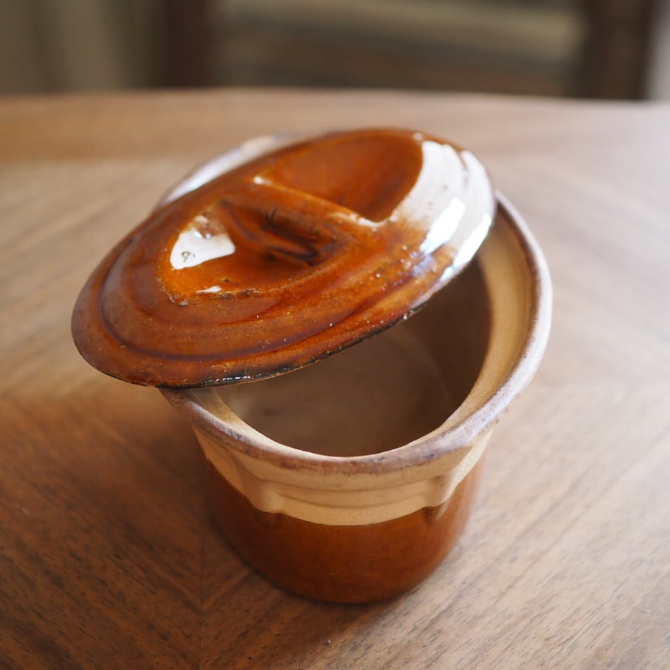 フランスアンティーク 小さな蓋つきテリーヌ型 | ヴィラモンローズ