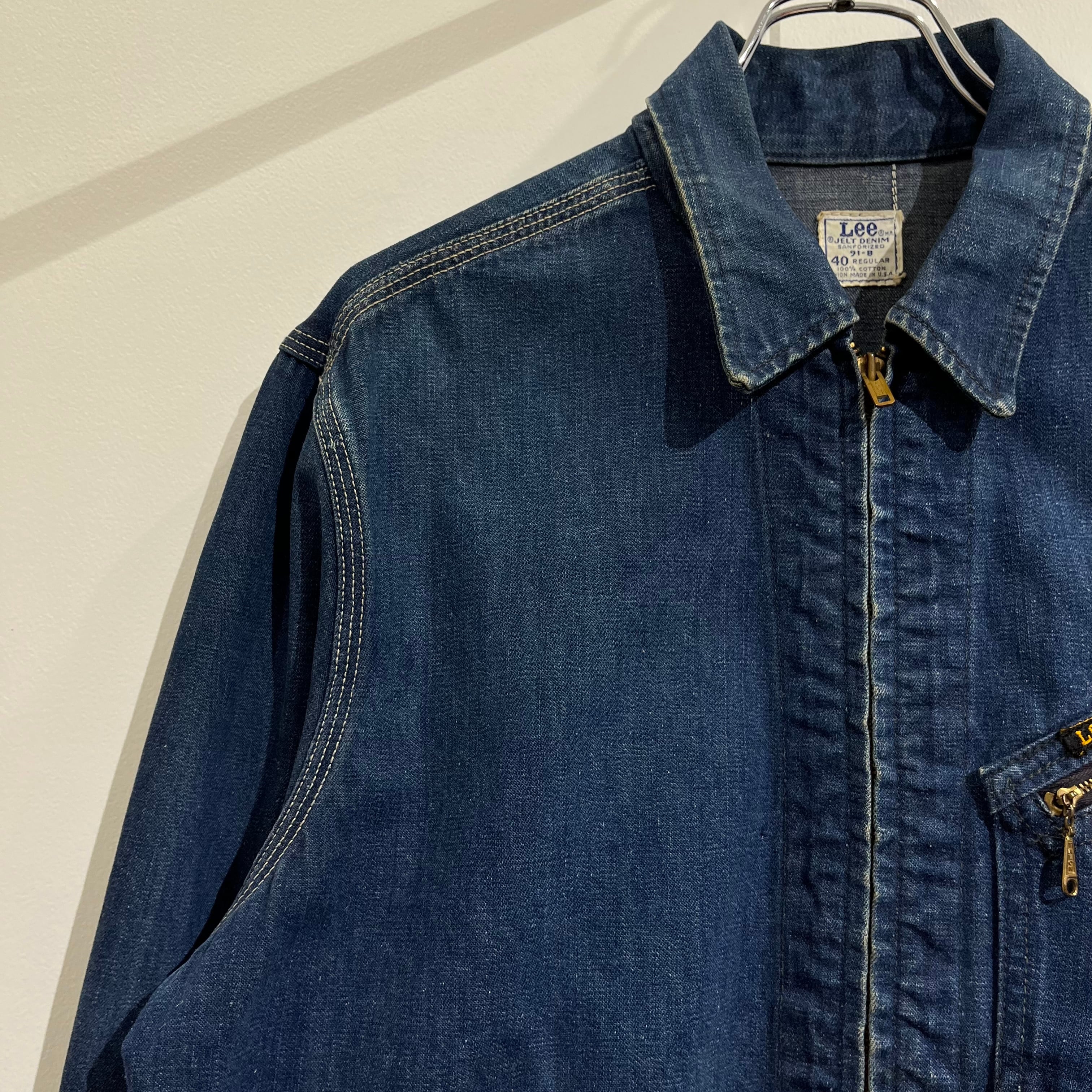 70s Lee 91-B Denim Jacket 70年代 リー デニムジャケット 表記40