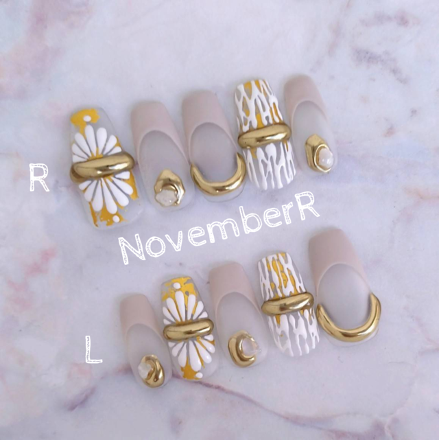 FA108⭐︎リゾート風ニュアンスフットネイルチップ | NovemberR