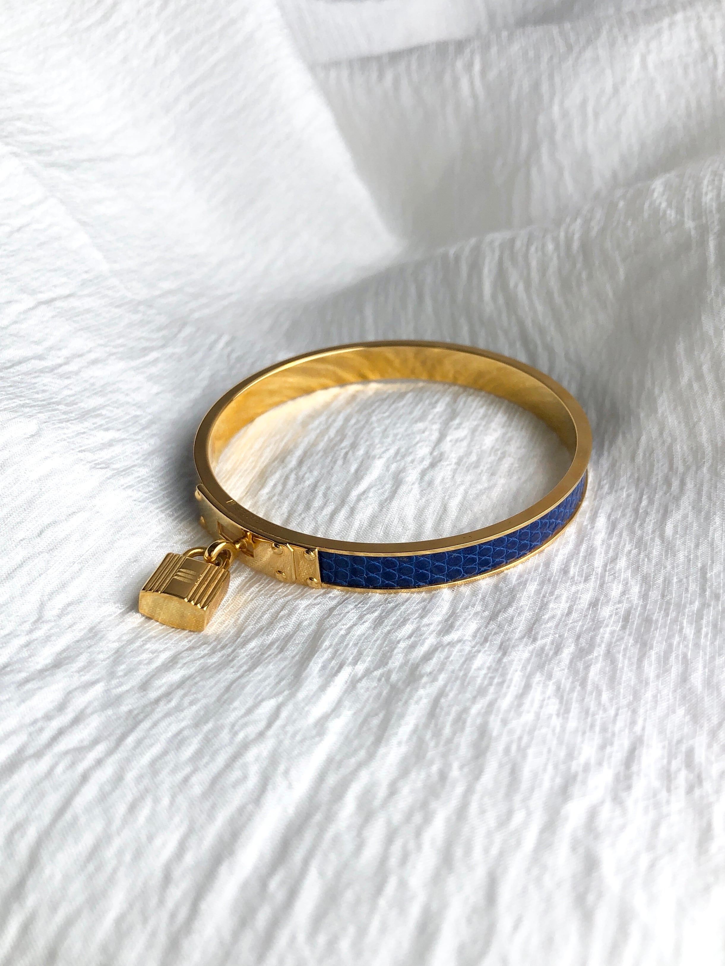 HERMES エルメス バングル ブルー ケリー カデナ vintage ヴィンテージ