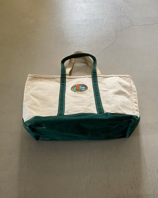 90s 00s unknown エルエルビーン？　ビーントート？　トートバッグ 90s〜 L.L.Bean border design tote bag【高円寺店】 | What'z up