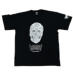 M【Cotton100％】頭蓋骨 T-shirts（Black×White）-マリアパ