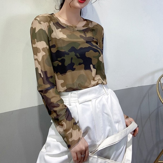 camouflage mesh t-shirt 1827