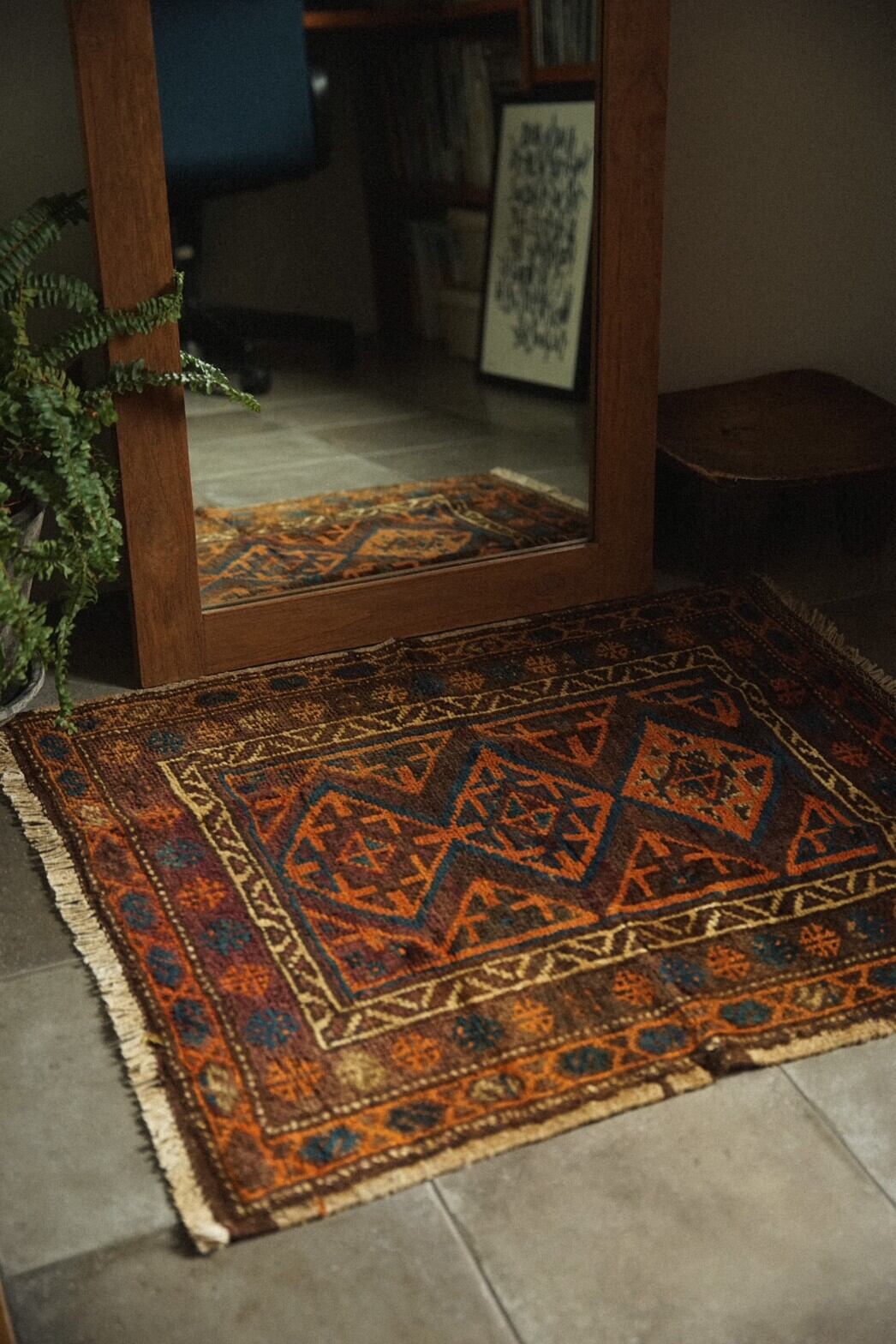886 -Vintage Taimani rug