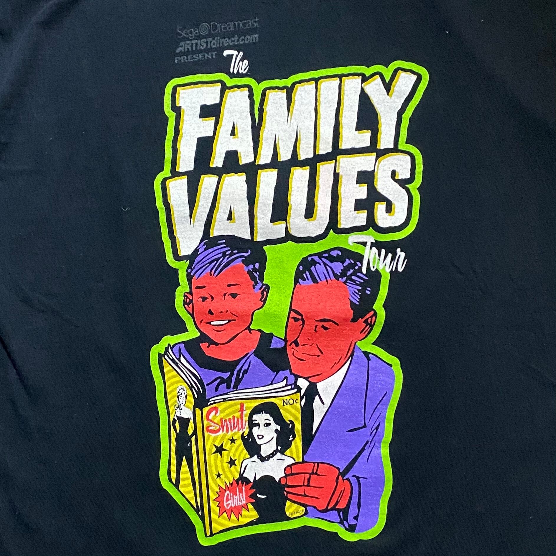 vintage 1999's “FAMILY VALUES” tour music tee | NOIR ONLINE