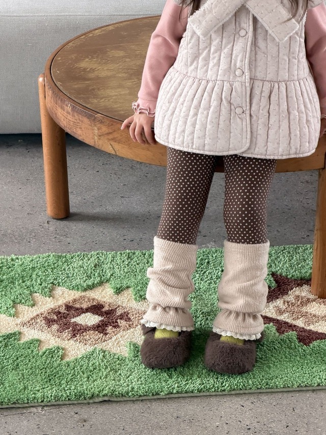 AIAI［取寄］milk tea dot leggings  26winter
