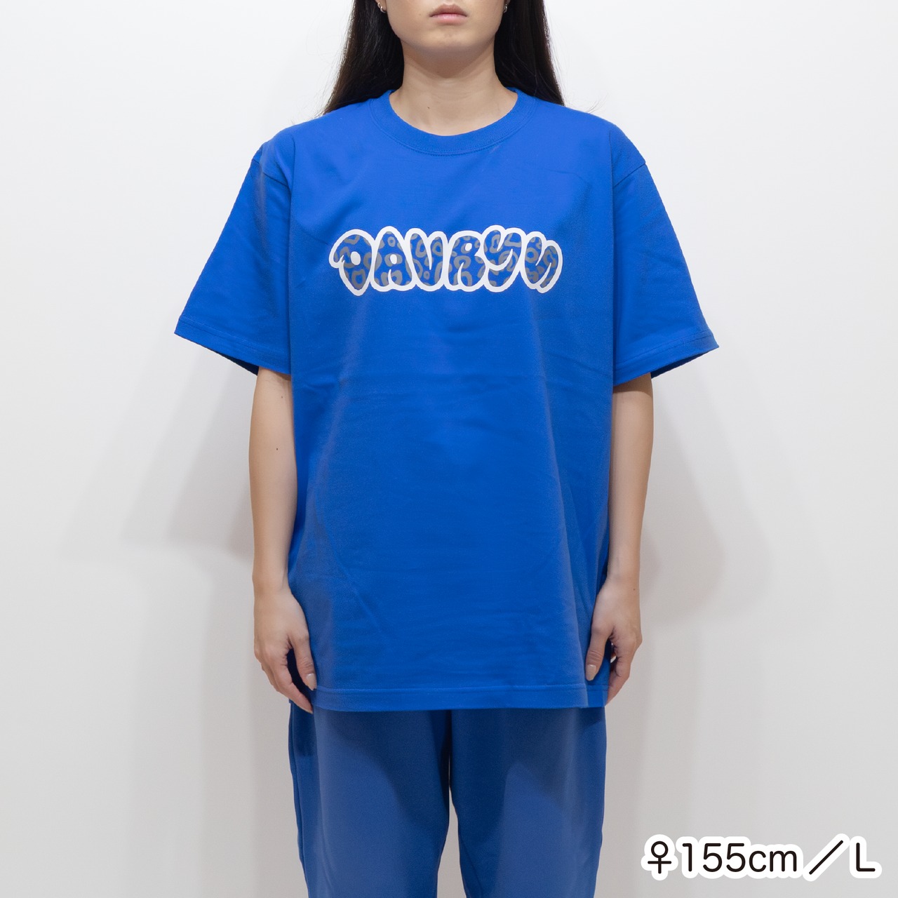 DAVRYU leopard REV TEE [ブルー]