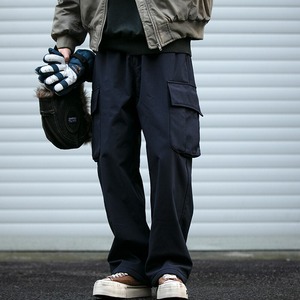 Velvet Loose Straight Cargo-Pants【B0236】