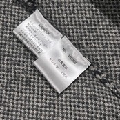 カシミヤ100% PLATINUM mei-mei プラチナムメイメイ ヘリンボーン柄 フーデッド コート 羽織 M/グレー系 レディース