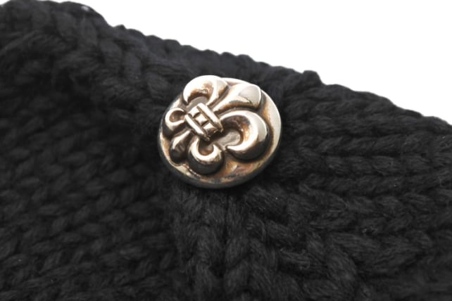 CHROME HEARTS クロムハーツ ニットキャップ フローラルパッチ CHROME HEARTS クロムハーツ ニットキャップ フローラルパッチ