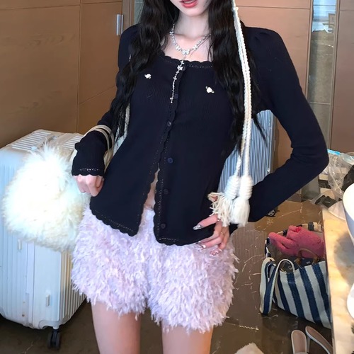 2色／スカラップレースフラワーデコカーデ ・74890