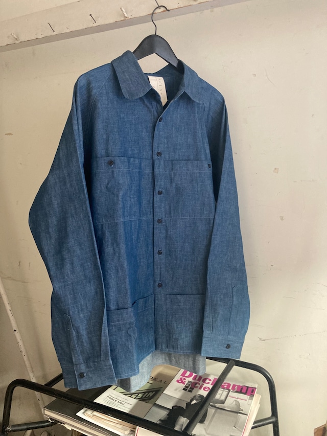 DENIM 5POCKET RAGLAN SHIRT （long sleeve）