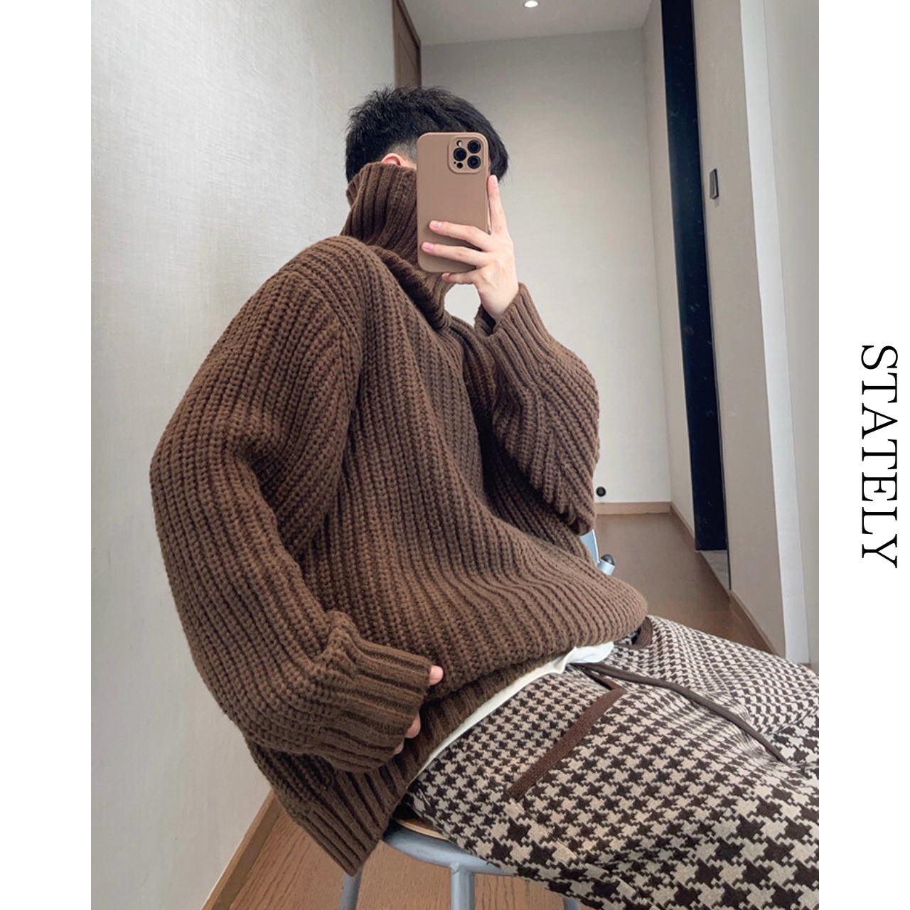 チャンキーニット pullover/2color_T42・画像9