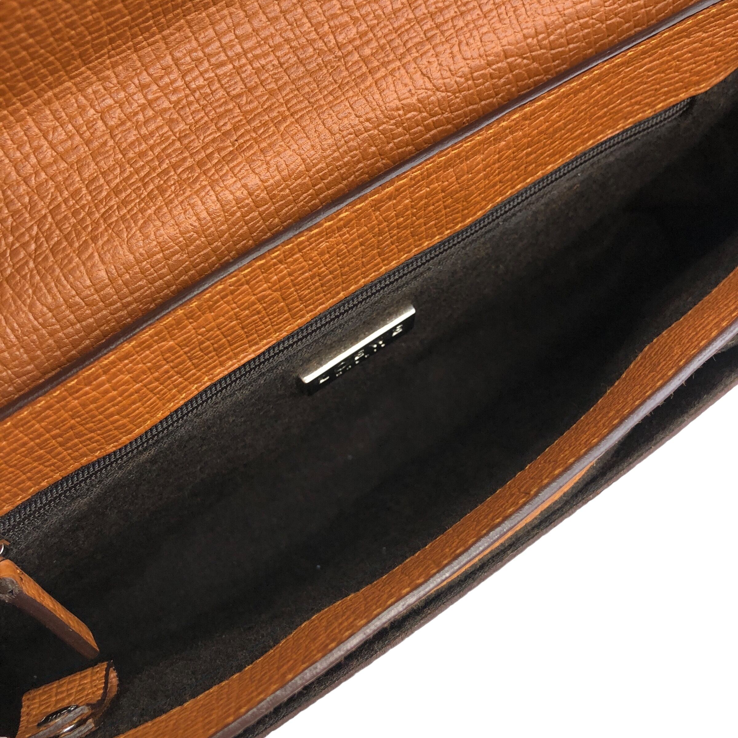 ✨LOEWE✨ロエベ✨ターンロック✨ブラウン✨ロゴ✨革レザー✨ショルダーバッグ✨ ロエベ/ショルダーバッグ/ゲートバッグミニ/ブラウン×グレージュ