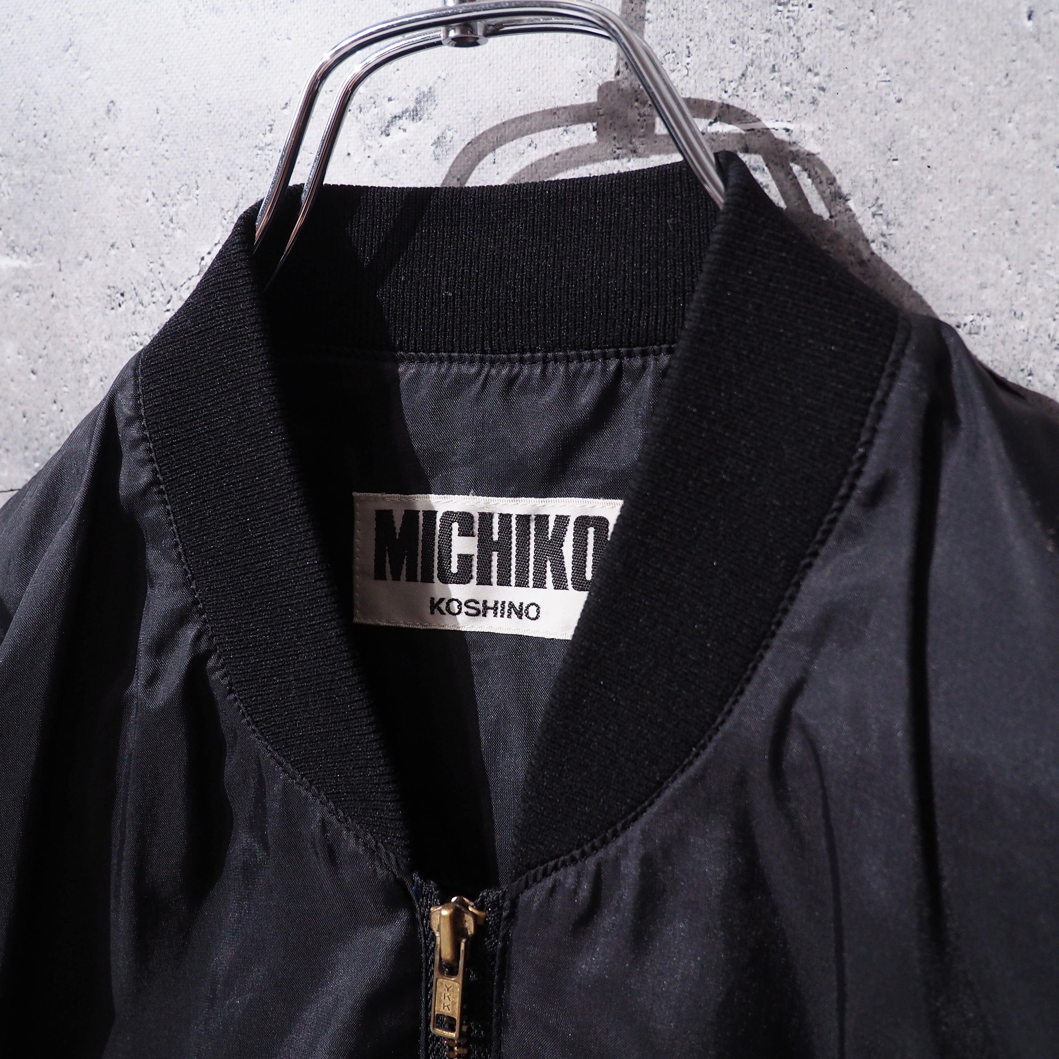 1980s " MICHIKO LONDON " Big logo printed vintage Short length jacket