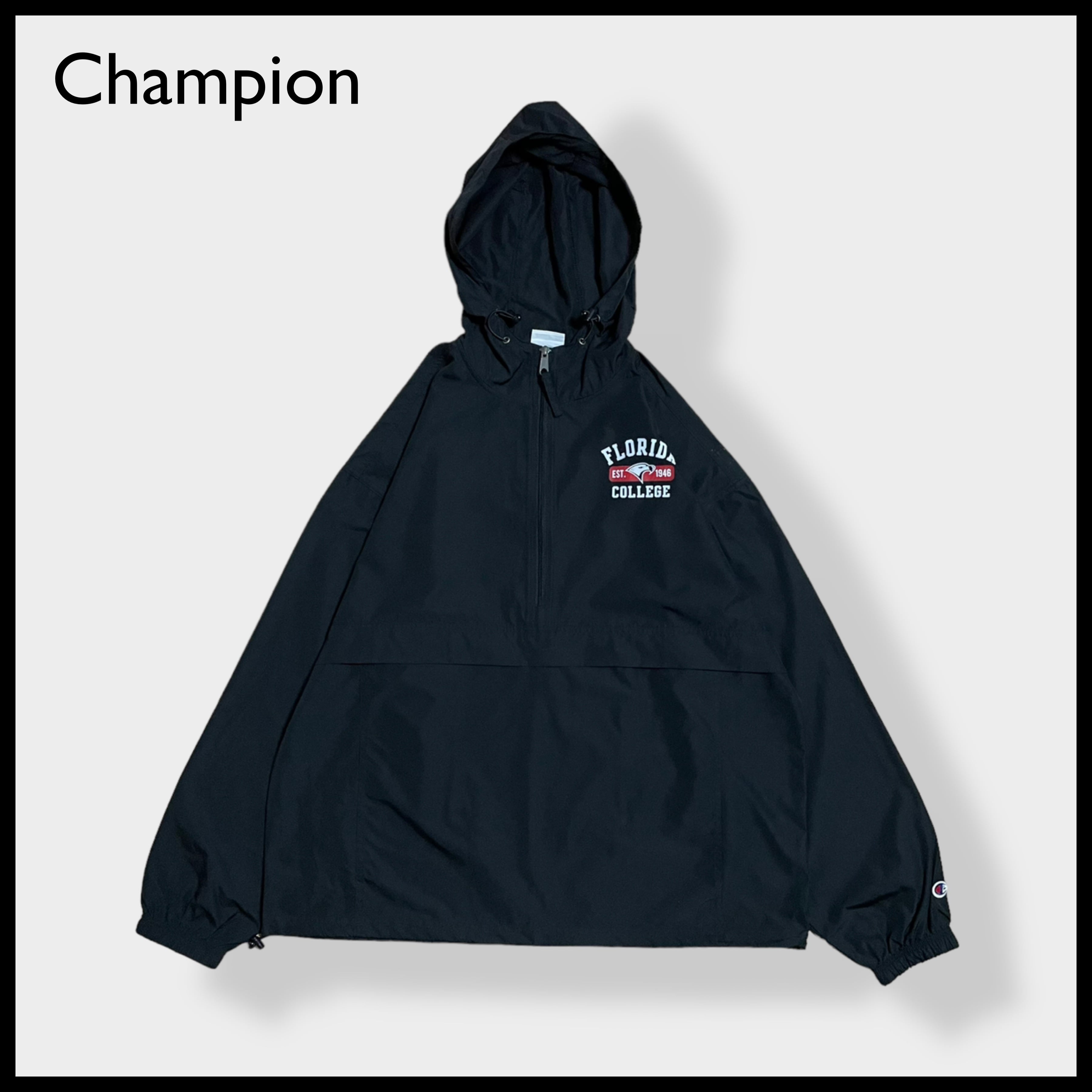 champion】アノラックパーカー プルオーバー ジャケット ハーフジップ ...