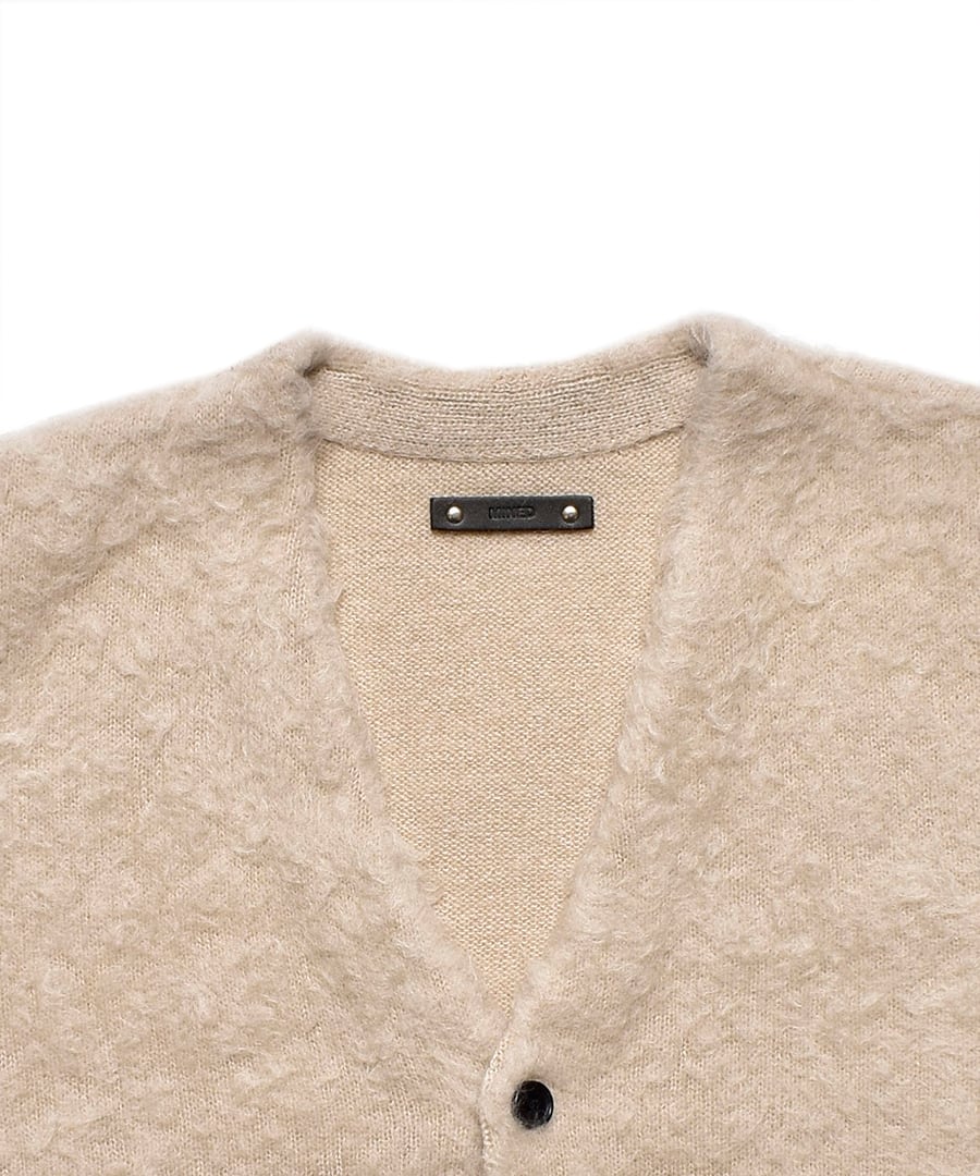 2311-6001 Shaggy Mohair Knit Cardigan BEI 2311-6001 Shaggy Mohair Knit Cardigan BEI