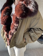 【新作5%OFF・3日間】Goose-Down & Fox-Fur 100% Jacket_2colors