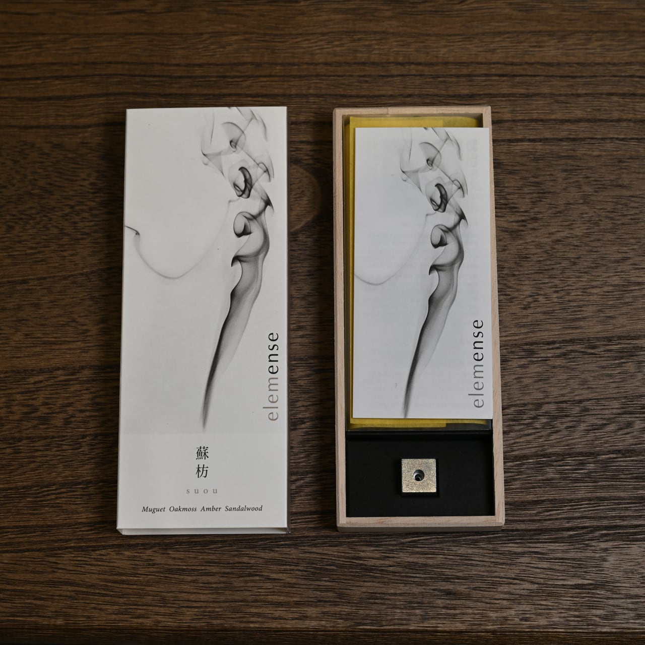 5つのエレメントから想像を広げた5種類のお香・40本入り・香立てセット