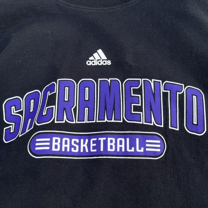 XXLサイズ】NBA サクラメント キングス × adidas 袖プリ入 古着 ロング