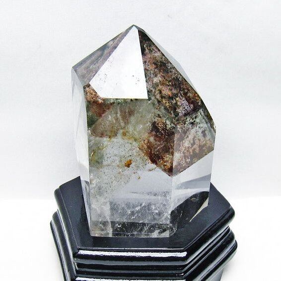 1.4Kg グリーンファントム 六角柱 台座付属 一点物 152-3847