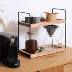 小物 収納 木製 ラック ２層 収納棚 化粧品収納 キッチン収納 香水 アクセサリー 玄関 おしゃれ 北欧