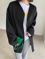 【新作5%OFF・3日間】Satin Single Jacket_2colors