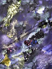 【受注商品】Rumi Rockきもの「鉱物ーミネラルの力ー」パープル　[A864]