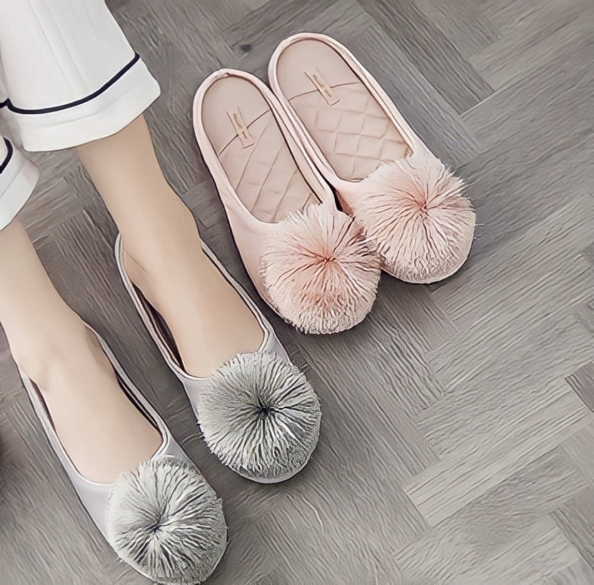 【3color】Bonbori desigh room slippers　P413