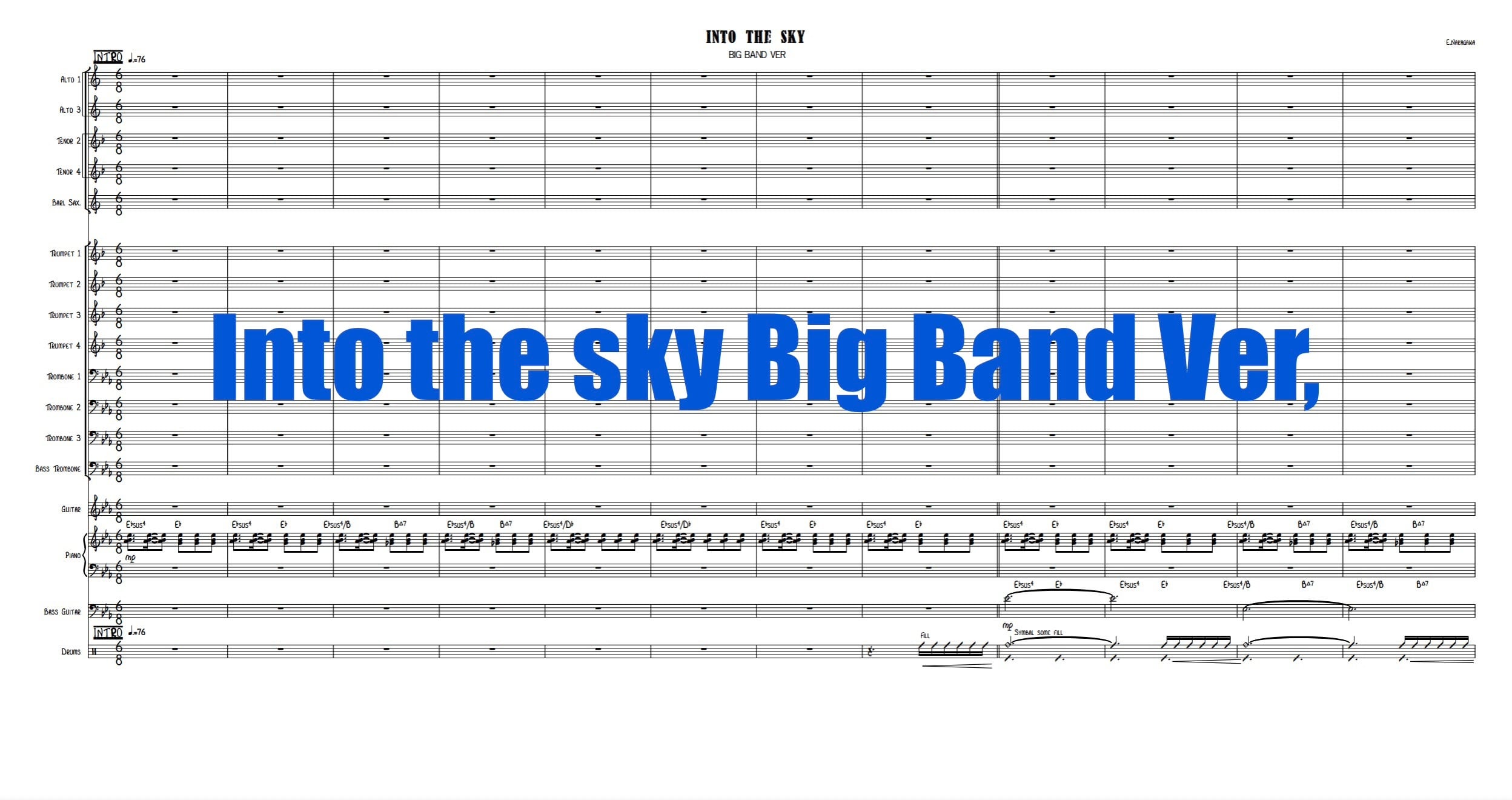 Into The Sky Big Band ver, by Eijiro Nakagawa | Eijiro Nakagawa