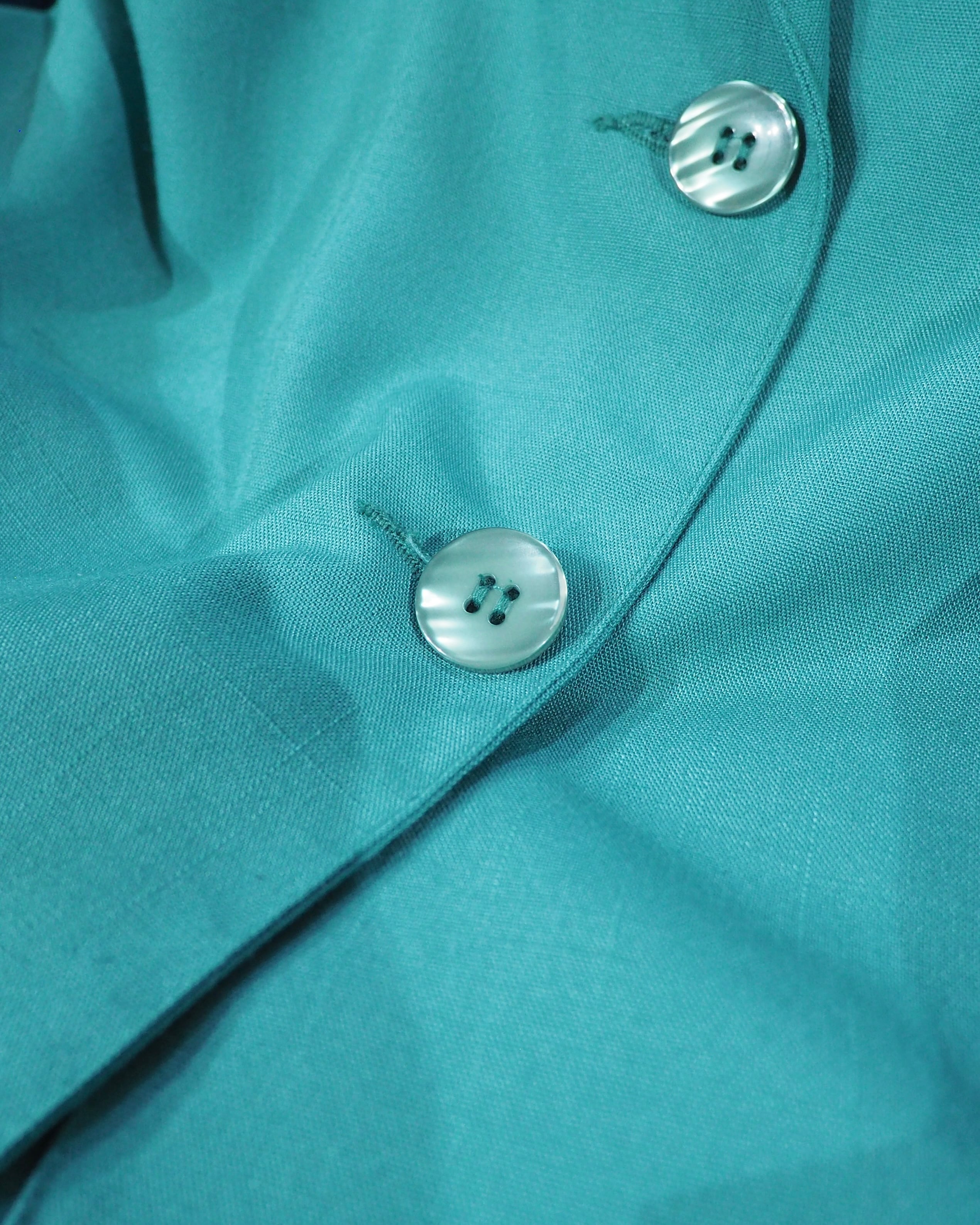1990s " SAGHARBOR " Beautiful Turquoise Green Color vintage loose Easy jacket