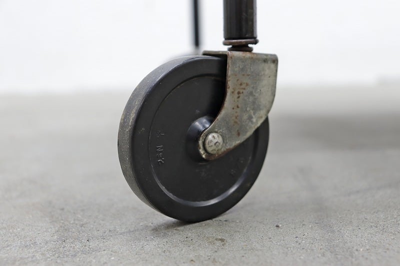 U.S. ヴィンテージ キッチン ワゴン トローリー シェルフ 化粧板