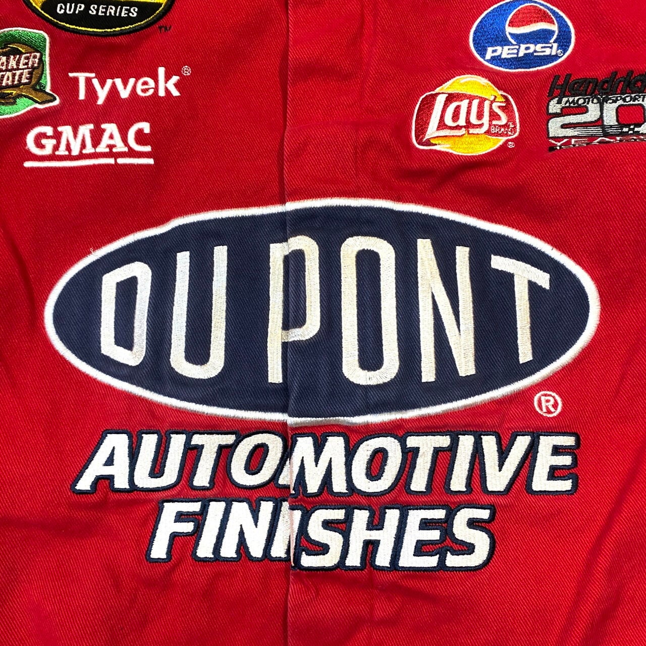 CHASE AUTHENTICS 企業ロゴ DUPONT 刺繍 レーシングジャケット メンズ 