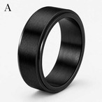 予約 メンズリング ワイドブラックリング ステンレス 指輪 幅広 8mm ブラック マット 艶あり 艶なし シンプル 男性用 カジュアル モード 韓国ファッション ストリート プレゼント　y12121