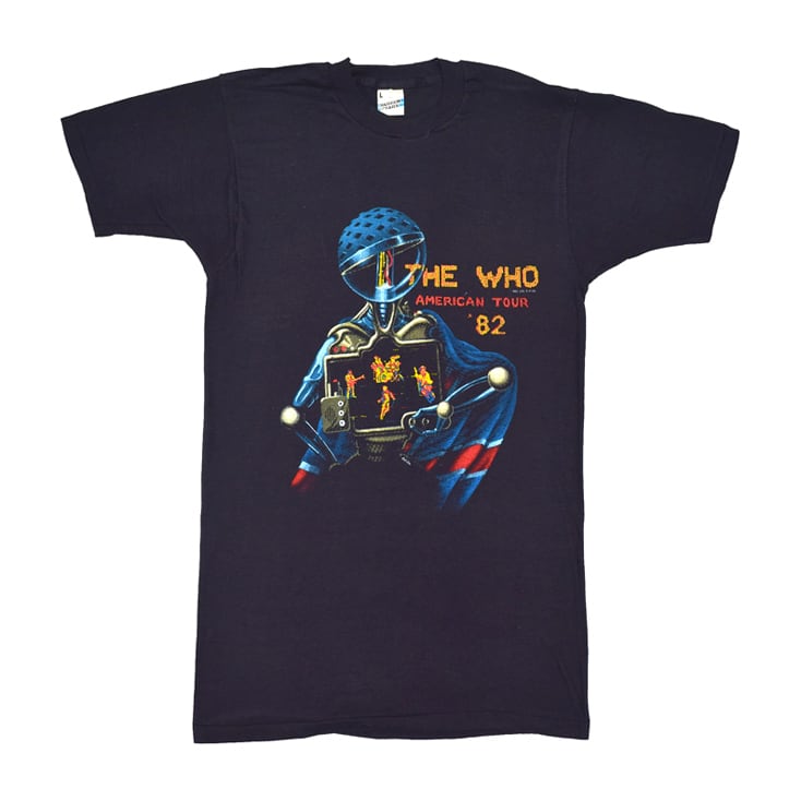 1982 THE WHO ザ・フー AMERICAN TOUR '82 ヴィンテージTシャツ 【L】 @AAA1365