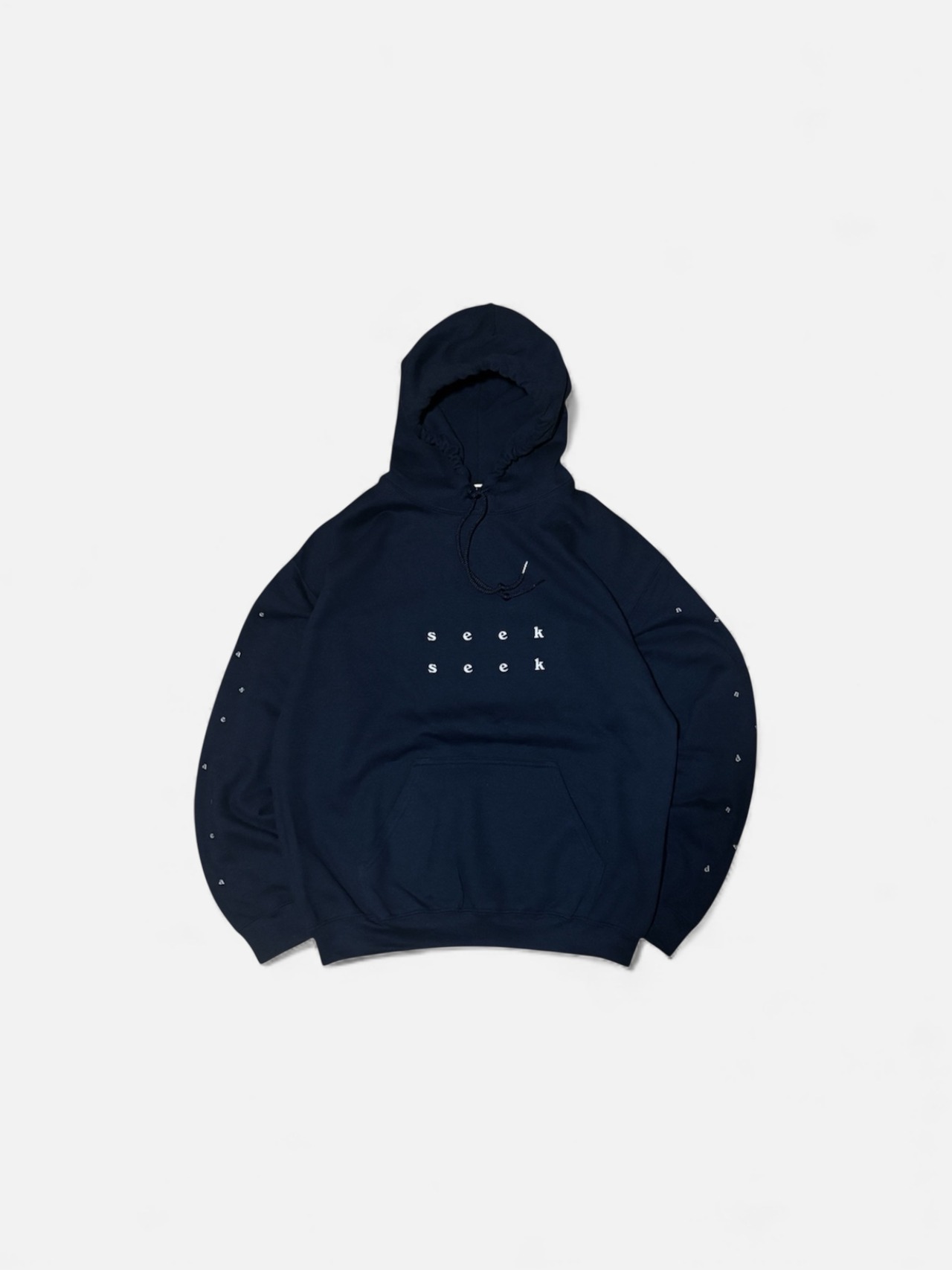 SEEK GOOD HOODIE [NAVY] | 〰︎